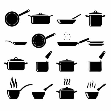 mutfak araçları simge kümesi