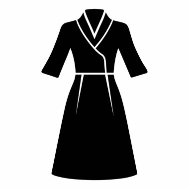 elbise simgesi, basit vektör illüstrasyonu