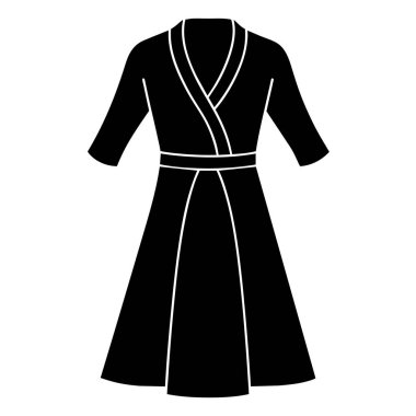 Siyah elbise simgesi, basit tarzı
