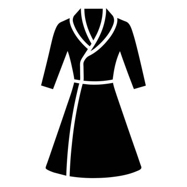 Elbise simgesi, basit siyah stil