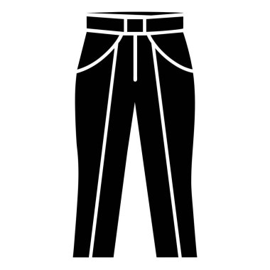 pantolon simgesi, vektör illüstrasyonu