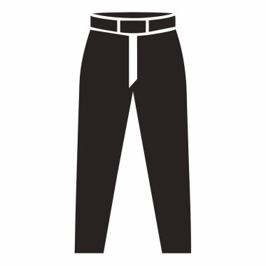 Pantolon ikonu basit bir vektör. Pantolon.