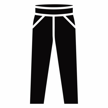 pantolon simgesi, basit vektör
