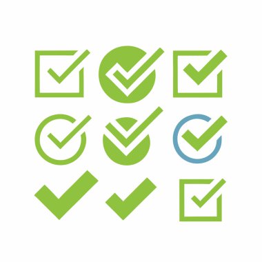 İşaret simgesi vektör tasarımını kontrol et