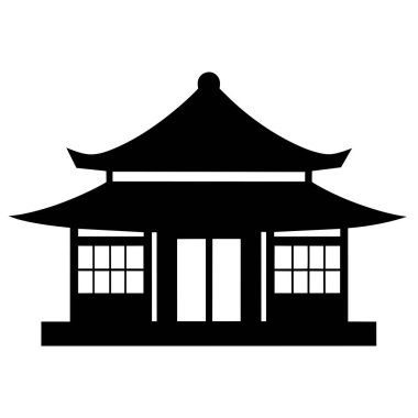 İzole edilmiş Asyalı ev