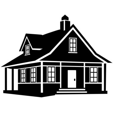 Evin vektör illüstrasyonu