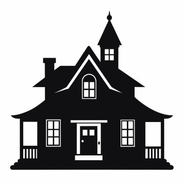 Ev simgesini, basit tarzı