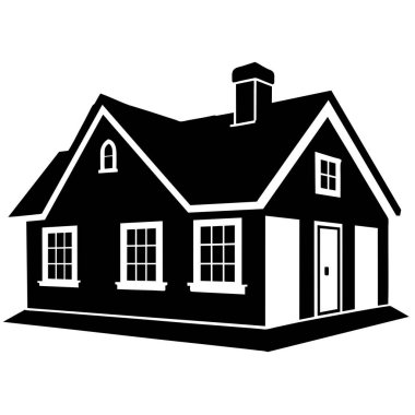 ev simgesi vektör illüstrasyonu