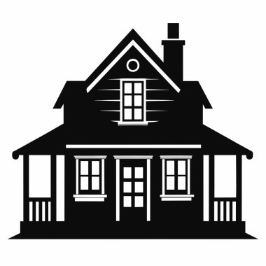 Ev ikonu. vektör illüstrasyonu.