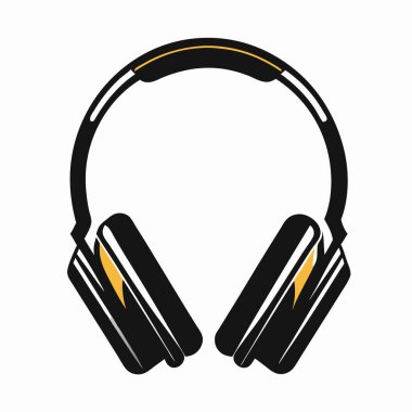 kulaklık müziği ikon vektör illüstrasyon tasarımı