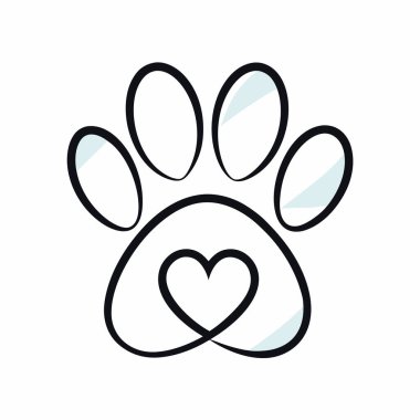 Kalpli pençe izi. pençe izi.