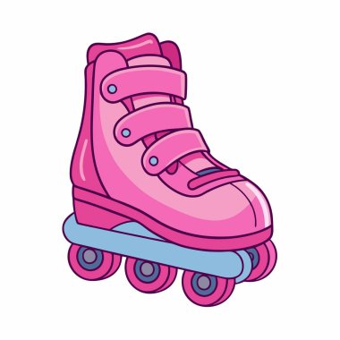 Pembe patenler ve mavi patenler.