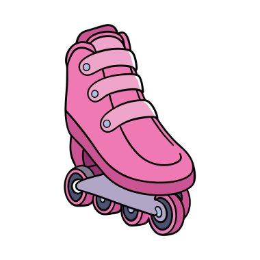 Kaykay vektör illüstrasyon tasarımı ile paten