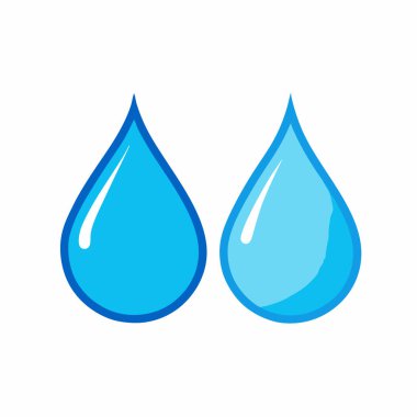 su damlası ikon vektör çizim şablonu