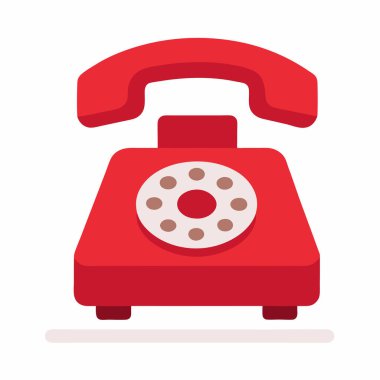 Moda tarzında izole edilmiş telefon simgesi