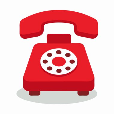 telefon simgesi, basit vektör illüstrasyonu