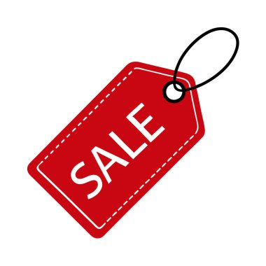 satış etiketi simgesi, basit vektör