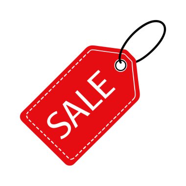 vektör kırmızı satış etiketi