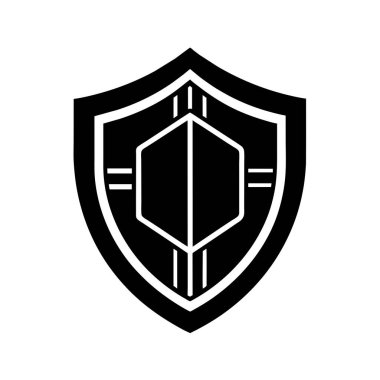 Güvenlik logosu kalkan konsept vektör çizimi (3)