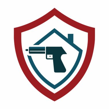 Güvenlik kalkanı logo vektör resim çizimi (23)