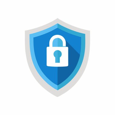 düz vektör simgesini kilitle