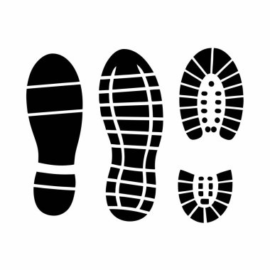 Ayak izlerinin vektör simgesi
