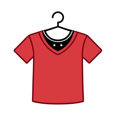 shirt simgesi vektör illüstrasyonu