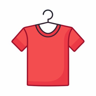 shirt simgesi vektör illüstrasyonu