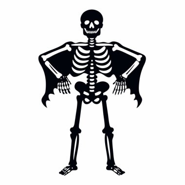 Siyah renkli insan iskeleti