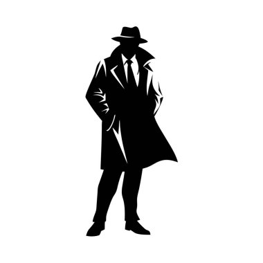 Ceketli bir adamın vektör çizimi