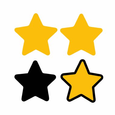 beş yıldız derecelendirme simgeleri