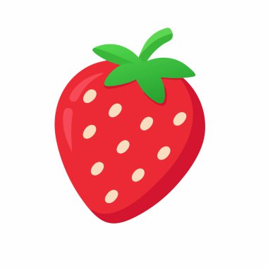 Çilek simgesi, vektör çizimi