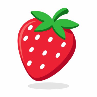 Çilek simgesi, karikatür tarzı