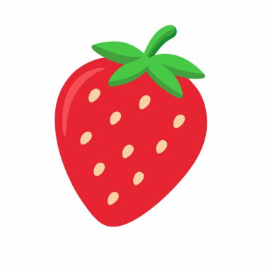 çilek taze izole simge vektör çizim tasarım