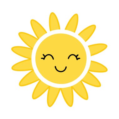 izole mutlu gülen emoji ikonu. vektör çizimi tasarımı