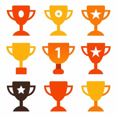 Ödül simgesi vektör çizim paketi (7)