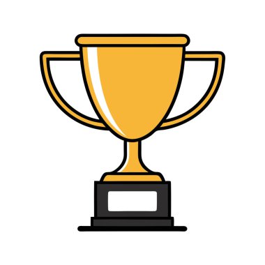 kupa ikonu vektör illüstrasyonu