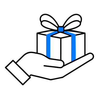 Kurdeleli hediye el ve yay.