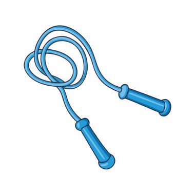 Atlama ipi simgesi, karikatür tarzı