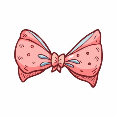 Papyon ve papyonlu çizgi film ikonunun vektör illüstrasyonu