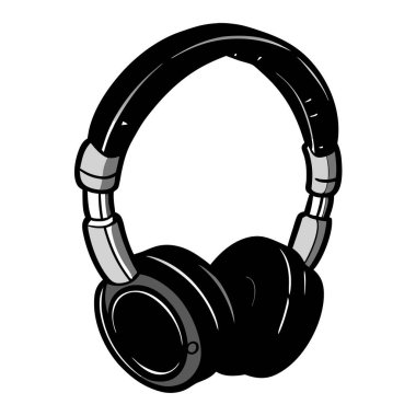 izole kulaklıklar çizgi film tasarımı