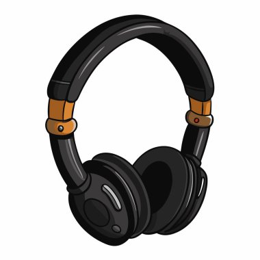kulaklık simgesi vektör illüstrasyonu