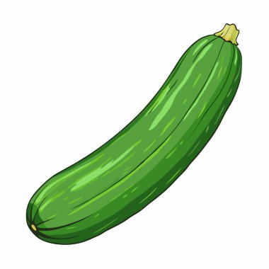 Yeşil kabağın karikatür çizimi