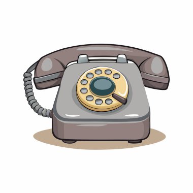 Telefon ahizesi izole edilmiş ikon vektör çizimi tasarımı