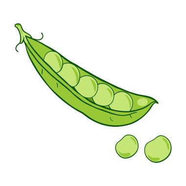 beyaz bezelye karikatürü