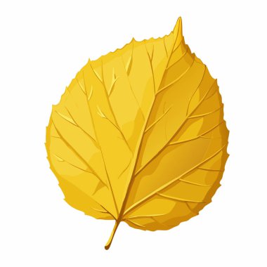 Sonbahar yaprağı simgesi, çizgi film tarzı