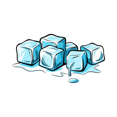 Buz küpleri eriyor.