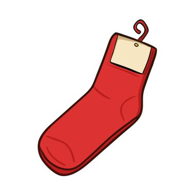 vektör karikatür noel çorabı