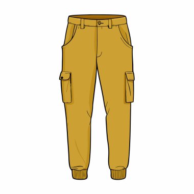 vektör, erkek pantolonu çizimi.