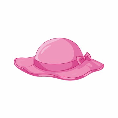 Pembe şapkanın vektör çizimi